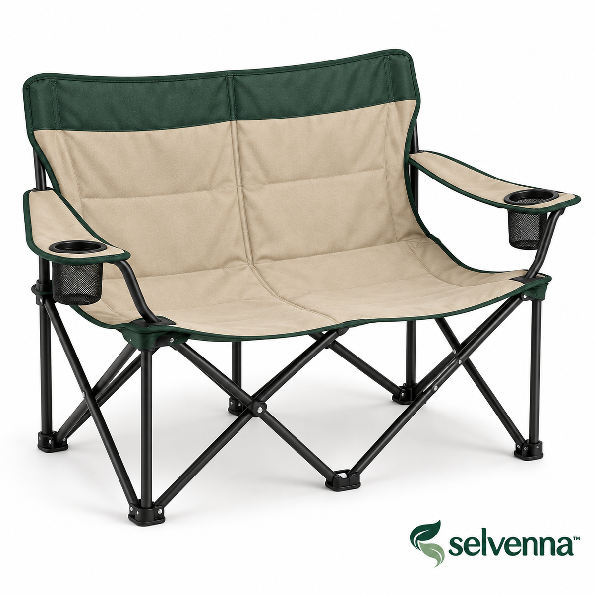 selvenna™ Two-Person Folding Camp Loveseat