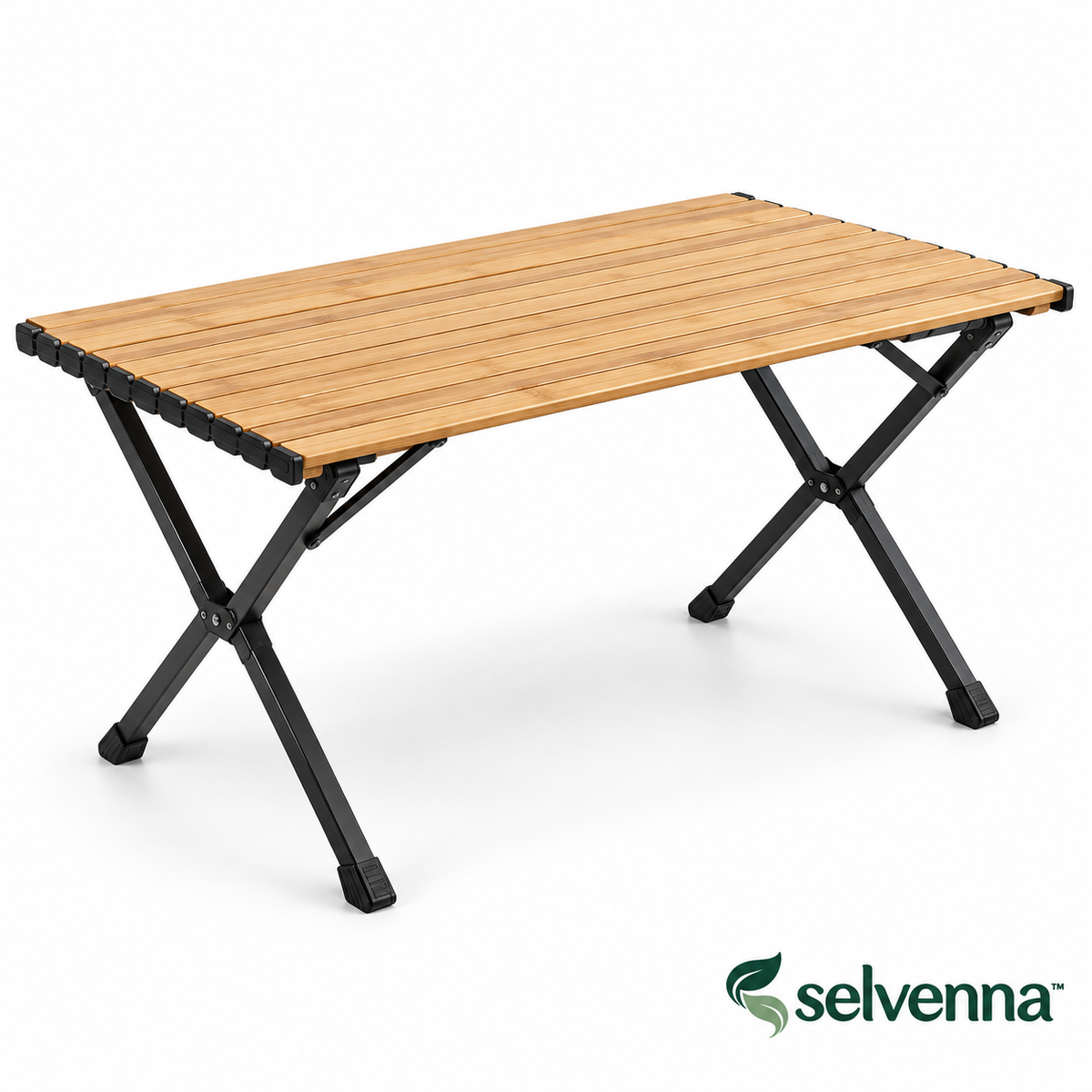 selvenna™ Slatted Folding Camp Table
