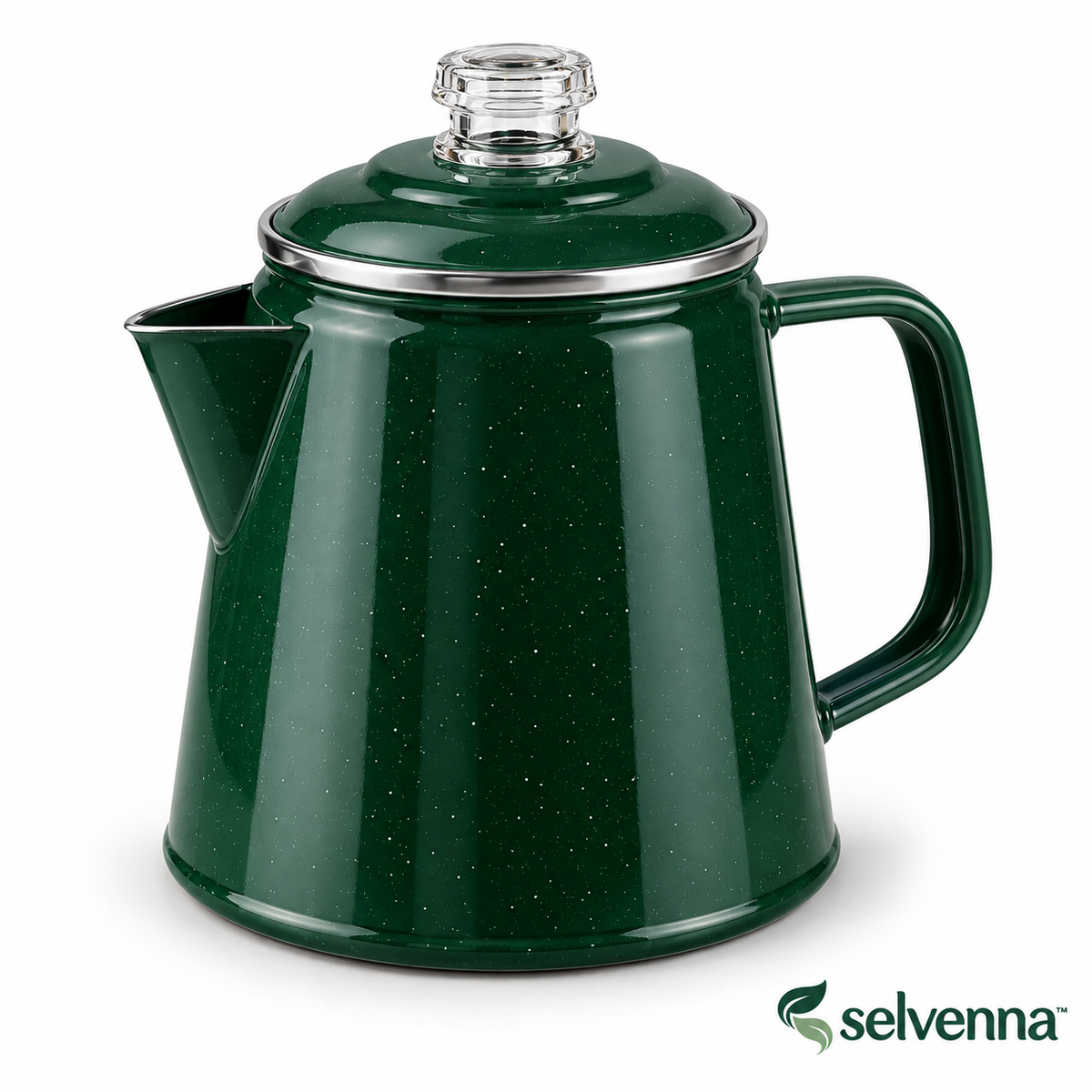 selvenna™ Forest-Green Camp Coffee Pot