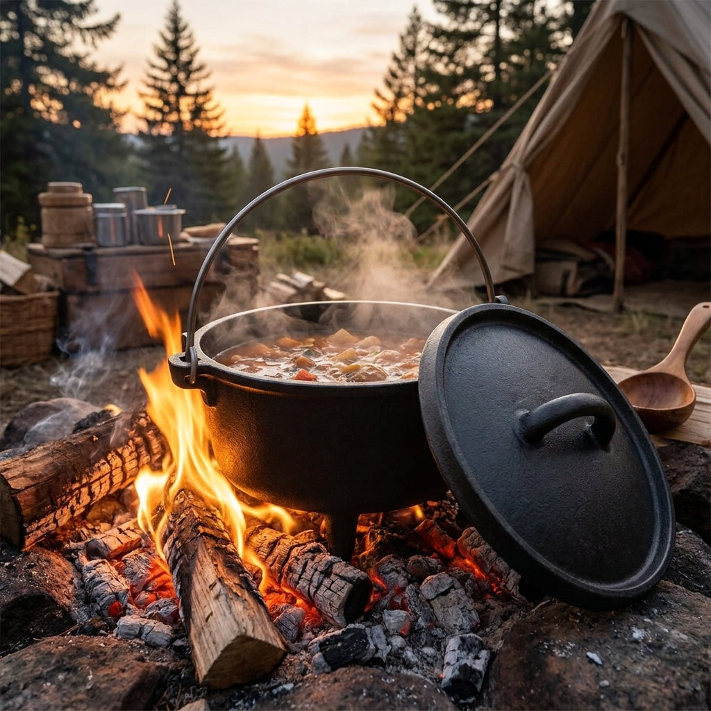 selvenna™ Footed Camp Dutch Oven with Lid