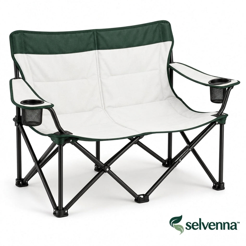 selvenna™ Two-Person Folding Camp Loveseat