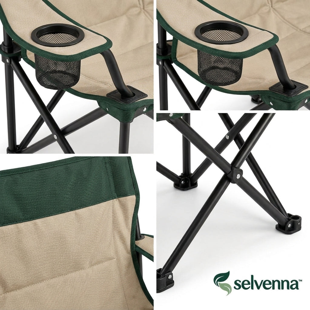 selvenna™ Two-Person Folding Camp Loveseat