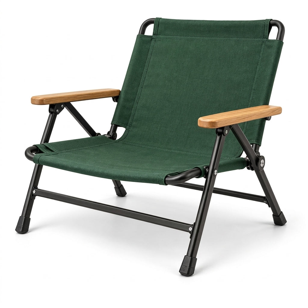 selvenna™ Low-Back Camp Chair with Wood Armrests