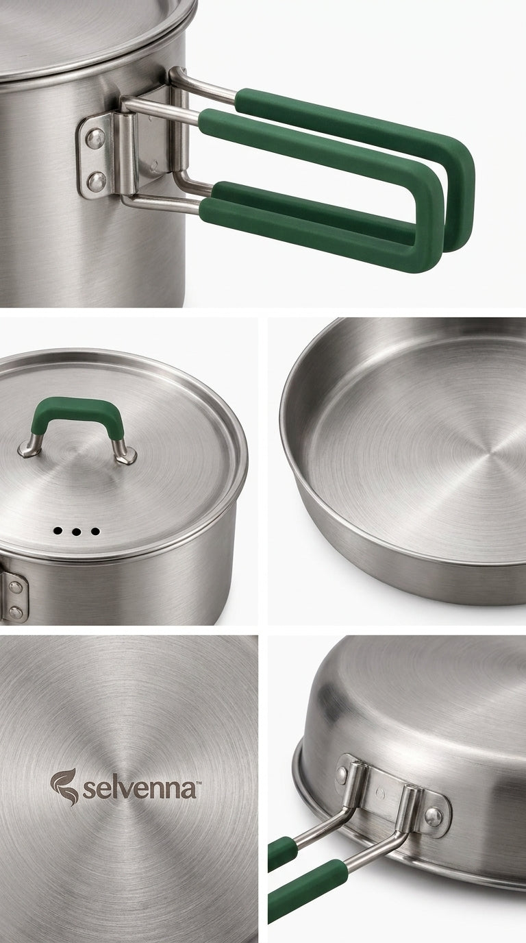 selvenna™ 5-Piece Camp Cookware Set