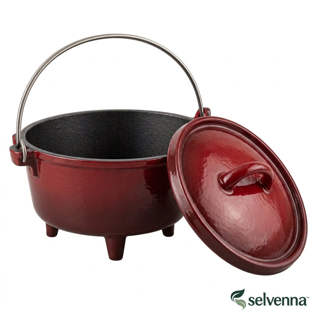 selvenna™ Footed Camp Dutch Oven with Lid