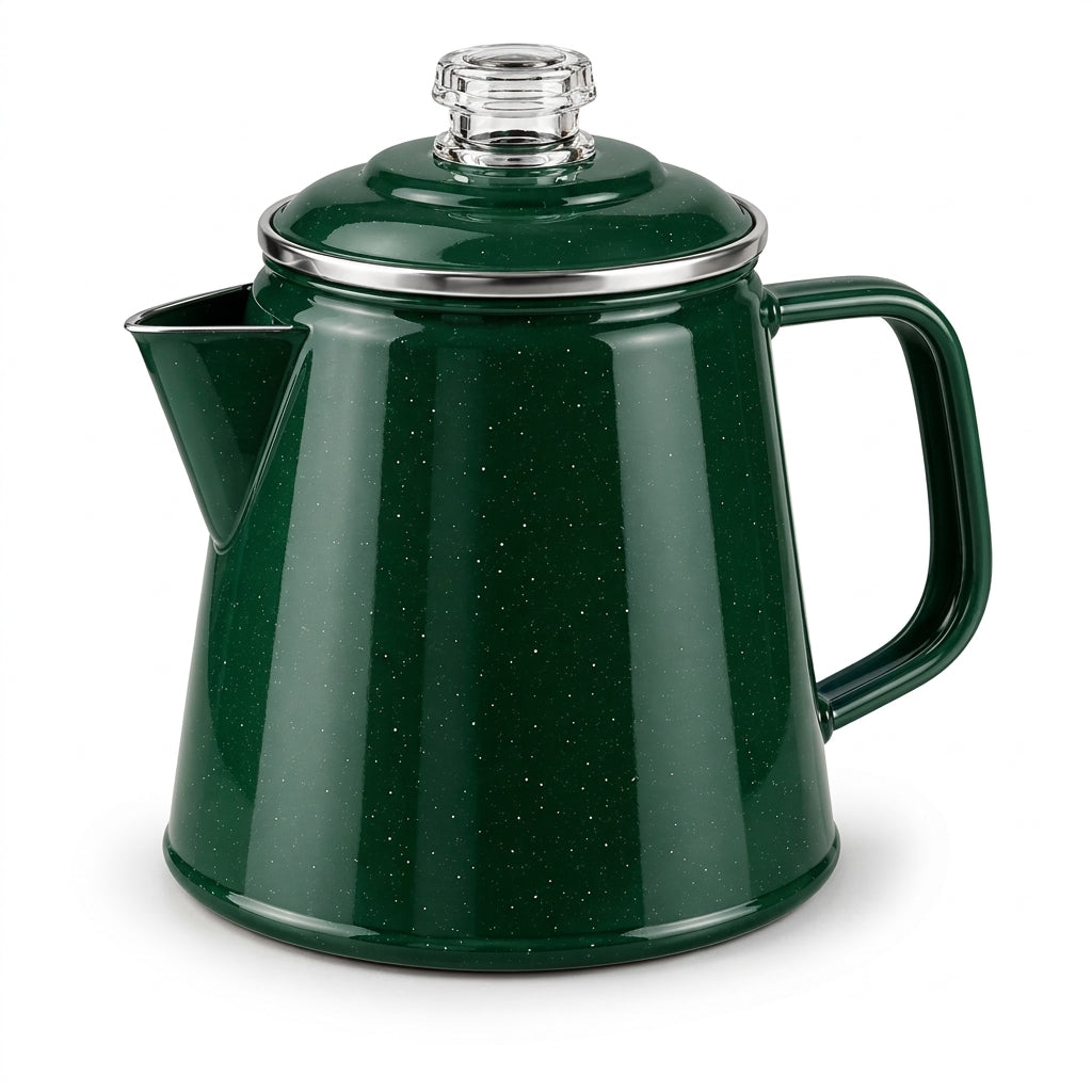 selvenna™ Forest-Green Camp Coffee Pot