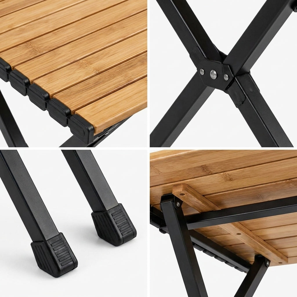 selvenna™ Slatted Folding Camp Table