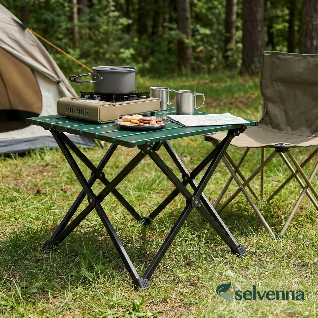 selvenna™ Compact Folding Camp Side Table