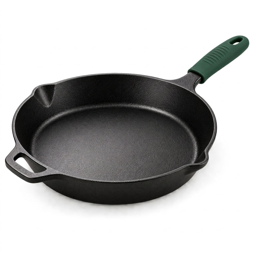 selvenna™ Camp Skillet with Green Handle Cover