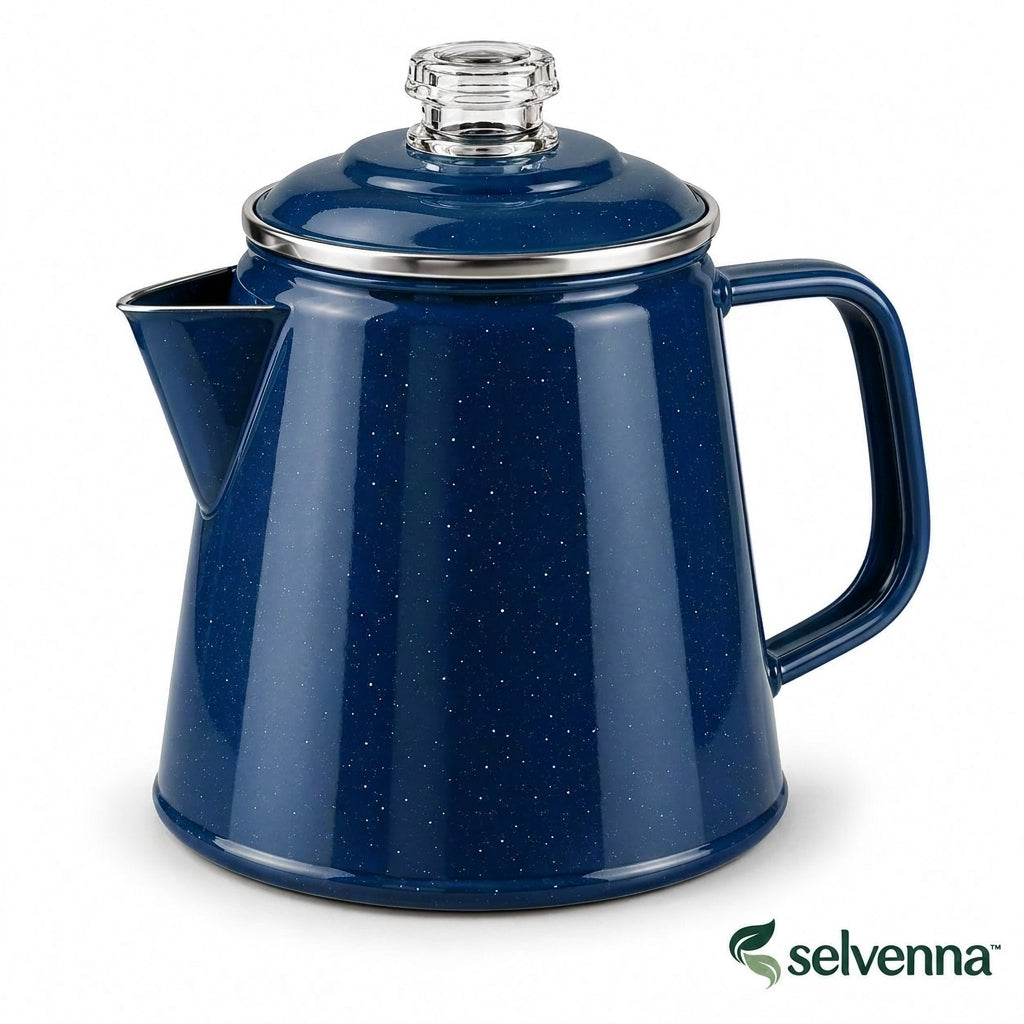 selvenna™ Forest-Green Camp Coffee Pot