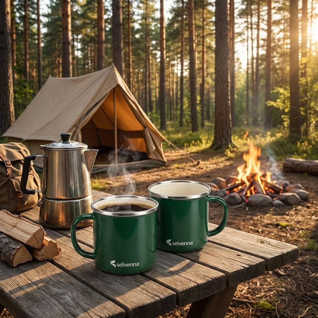 selvenna™ Camp Mugs, Set of 2